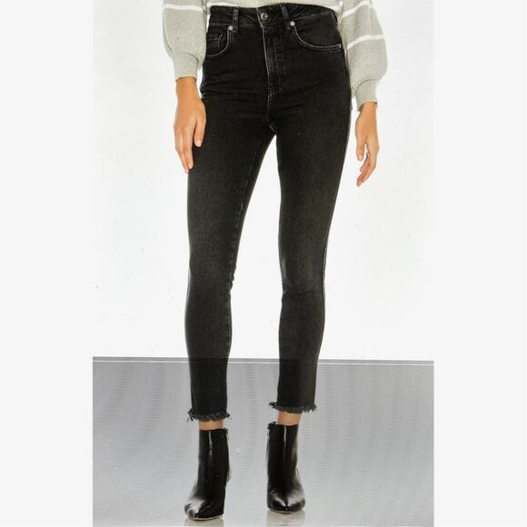 Free People High Rise Jeggings Black size 28 - Picture 1 of 13